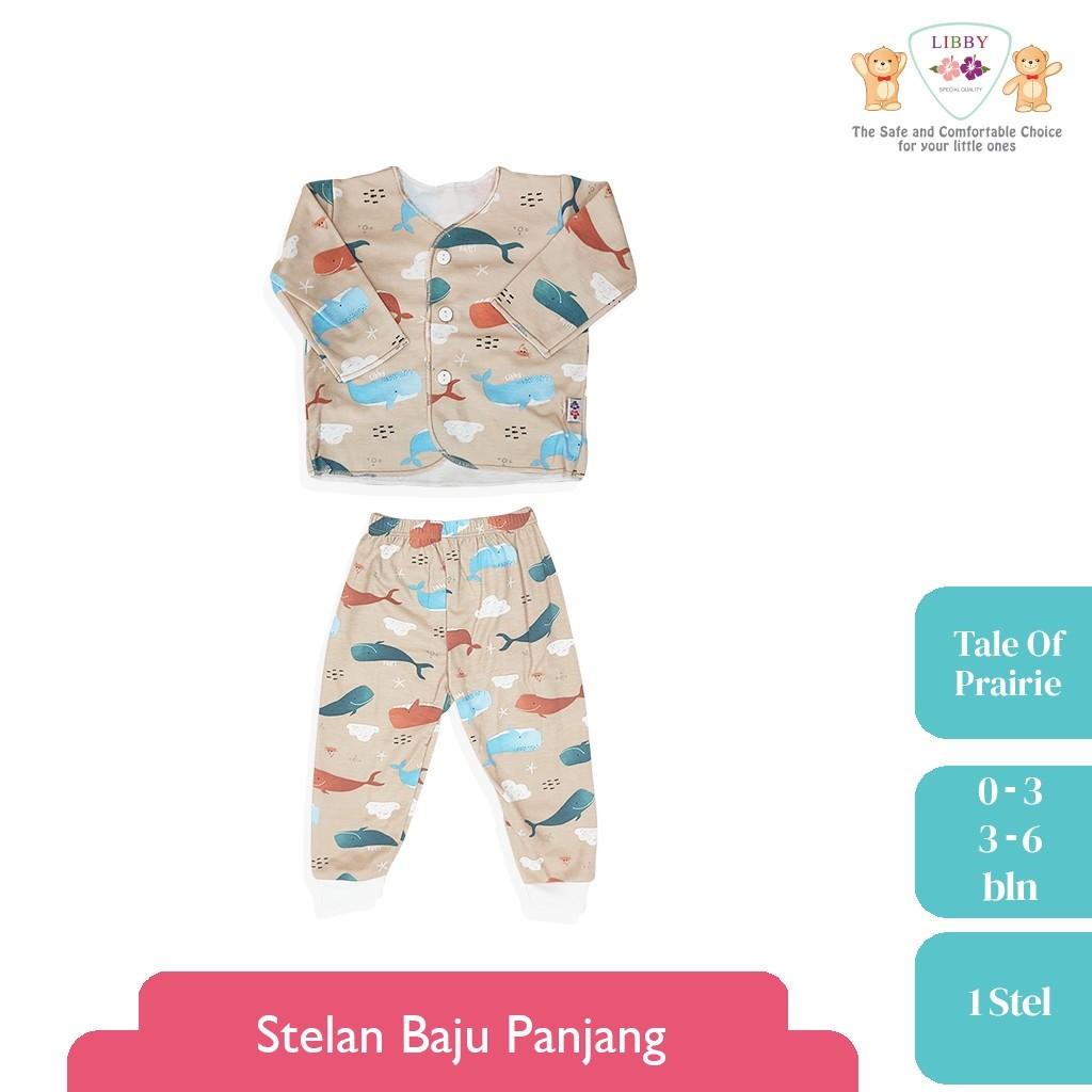 Baju Piyama Bayi Libby Setelan Panjang Newborn 0 Sd 3 Bulan