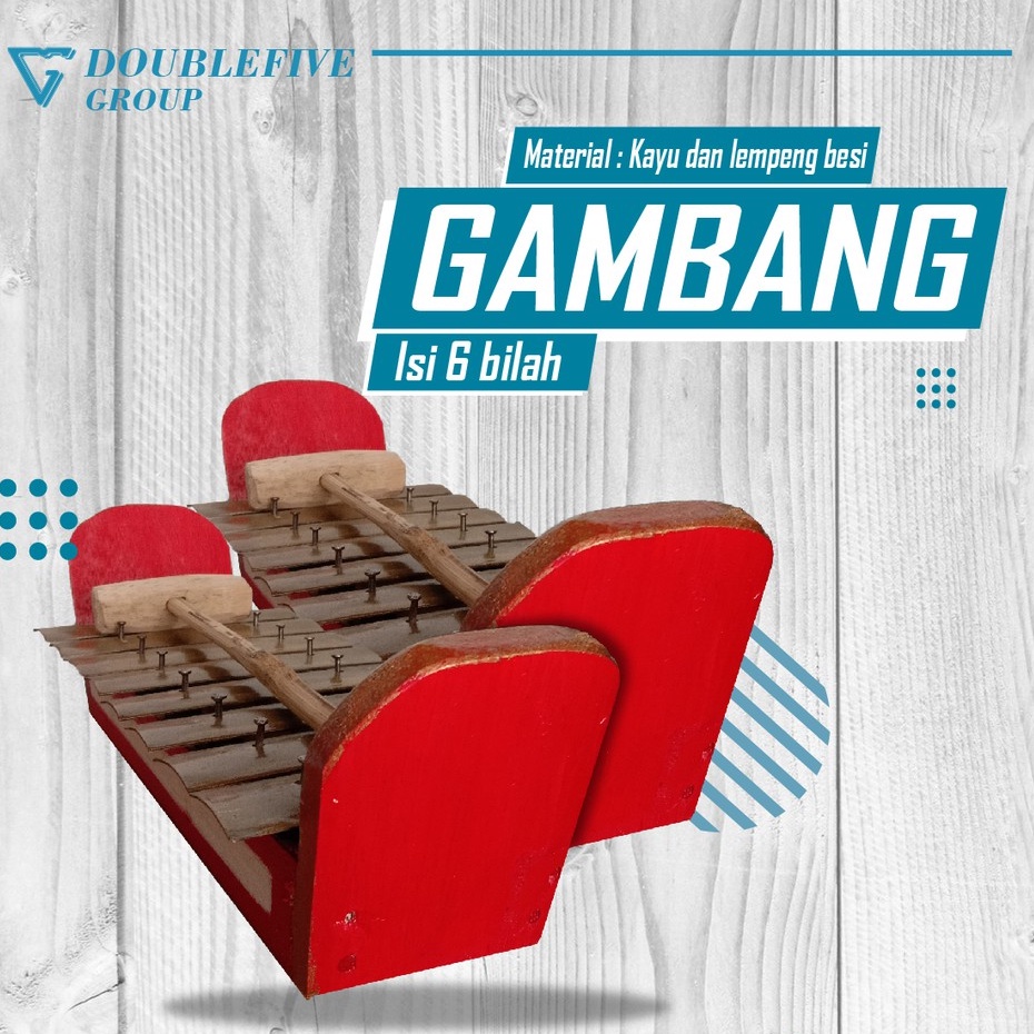 Mainan Tradisional Miniatur Gamelan Gambang – 6 Bilah