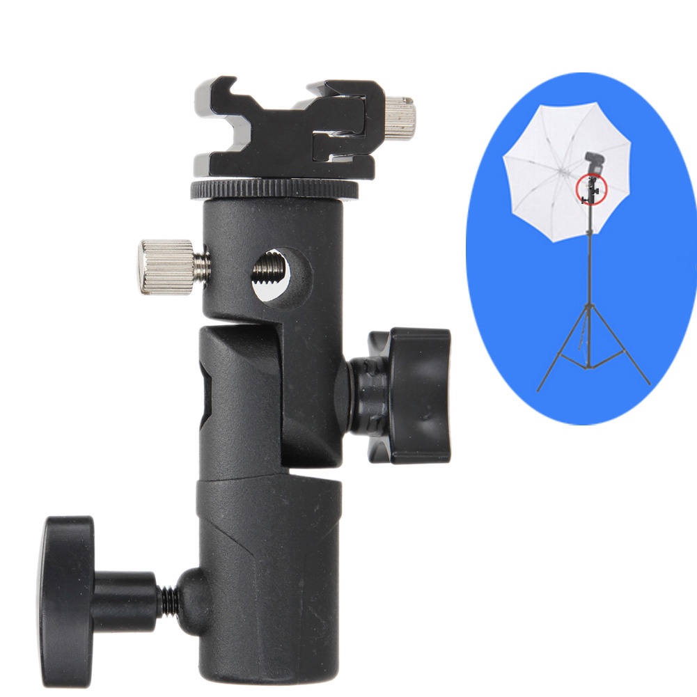 TaffSTUDIO Hot Shoe Swivel Lampu Flash Kamera for Studio Tripod Light Stand - QM3625 - Black