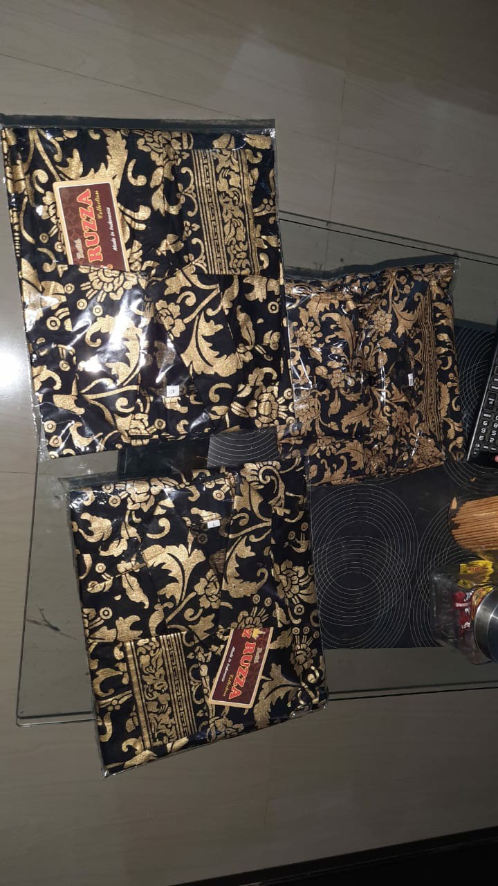 Kemeja Batik Anak Bakung Mutiara Gold/hem Anak Lengan Pendek Laki-laki Usia 1-10 Tahun