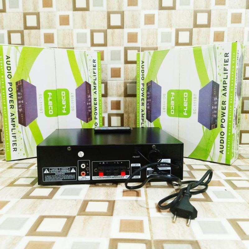 COD AMPLIFIER BLUETOOTH FLECO SC-111BT//AMPLI KARAOKE//AMPLI SALON AKTIF//AMPLI X-BASS