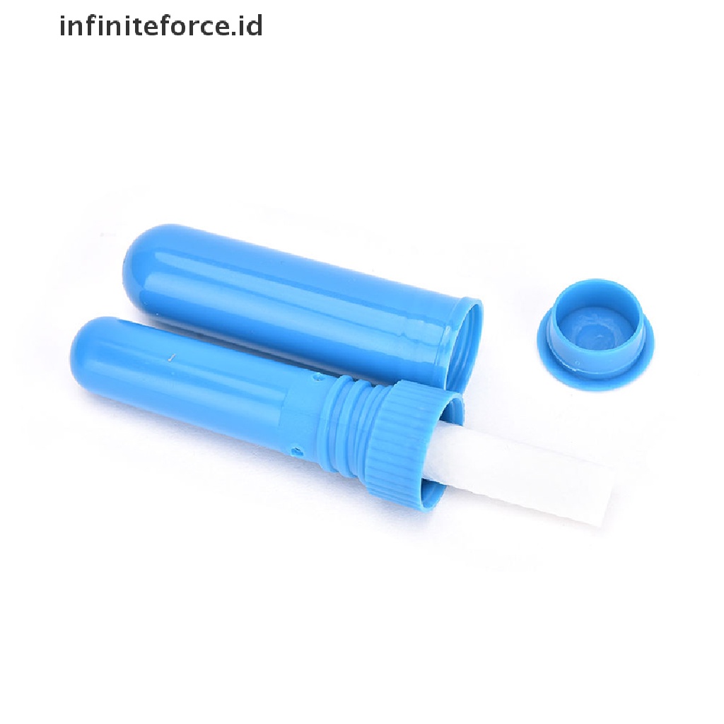 Infiniteforce.id 10pcs Tabung inhaler Kosong Multi Warna Holder Minyak Esensial / Hidung