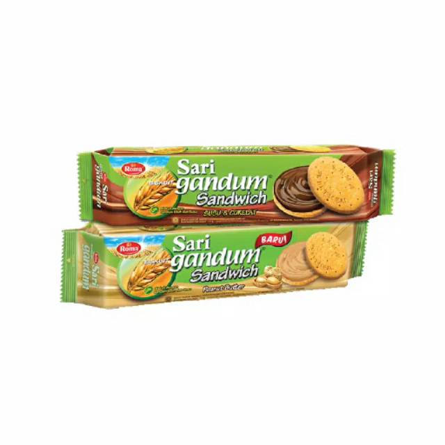 

ROMA SARI GANDUM SANWICH / COKLAT KACANG 115 GR