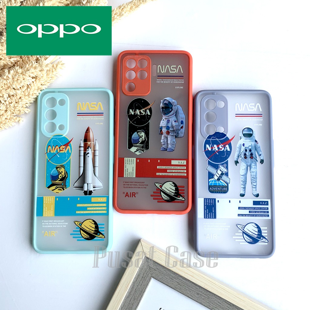 Oppo Case Nasa Lens Cover Case - OPPO Reno 5 Reno 4F A15 A15 A92 A53 A1k A5s A11K A12 A33 2020 5F