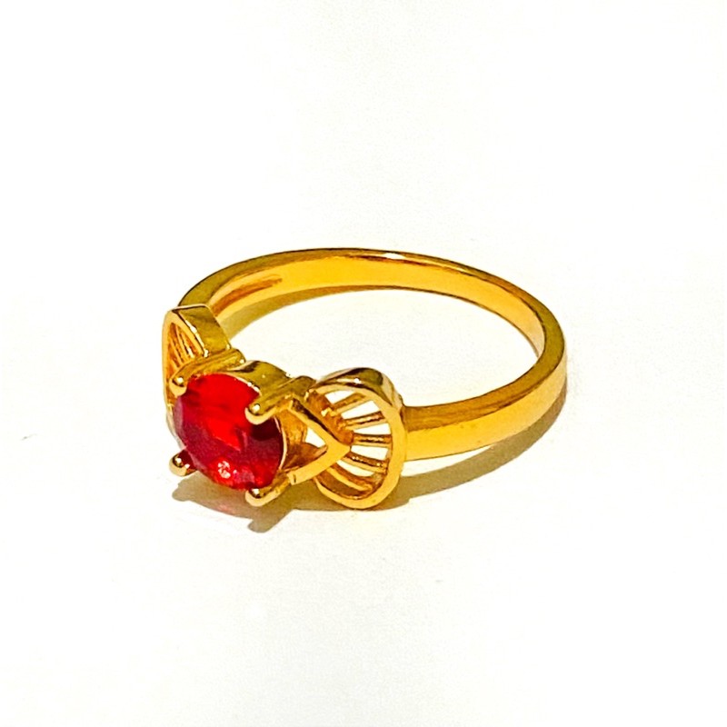 cincin wanita //cincin permata warna //cincin lapis emas //perhiasan wanita //cincin