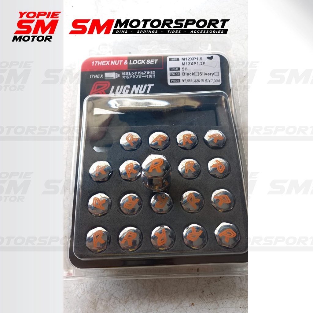 Lugnut Mur Baut Roda Velg Mobil Racing Besi Not Rays Work Enkei