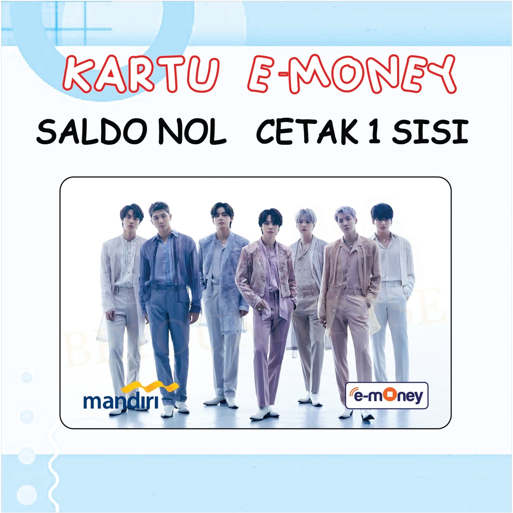 Kartu FLAZZ BCA gen 2 / MANDIRI E-money Foto Grup BTS PROOF Photo Concept DOOR Emoney Etoll Custom H