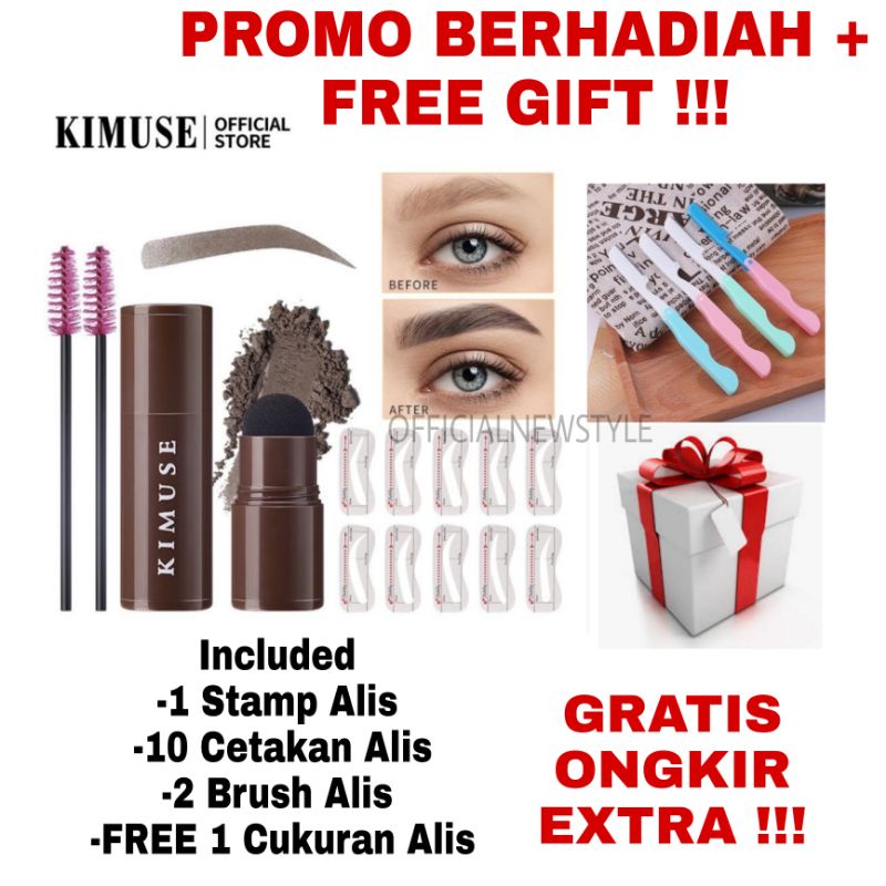 [READY COD FREE GIFT] KIMUSE ONE STEP EYEBROW STAMP SHAPING KIT | KIMUSE BROW STAMP | KIMUSE EYEBROW STAMP | KIMUSE STAMP EYEBROW | STEMPEL ALIS KIMUSE