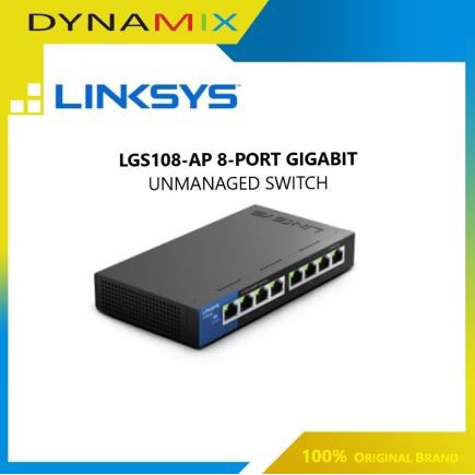 Linksys LGS108-AP 8-Port Business Desktop Gigabit Switch 8 Port GARANSI RESMI | Switch Hub