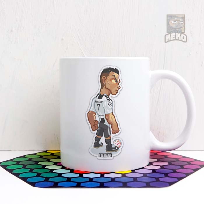 Mug Anime caricature C Ronaldov CR7