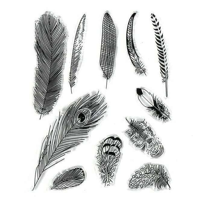 

Clear stamp - Feathers
