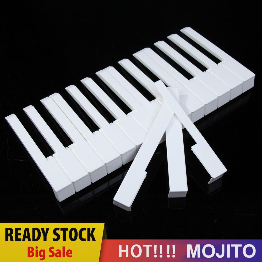 52pcs Tuts Piano Pengganti Bahan Plastik Abs Warna Putih