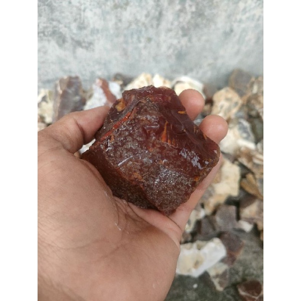 BAHAN ROUGH BATU AKIK RAFLESIA NATURAL STONE CHALCEDONY