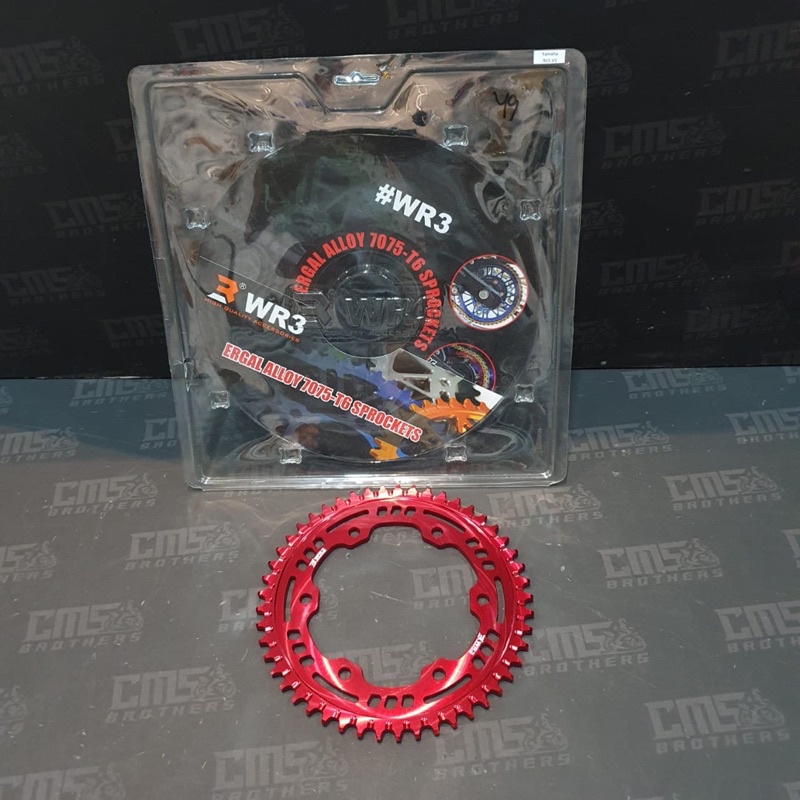 Gear Gir Belakang WR3 Yamaha R15 V3 428-49 Merah