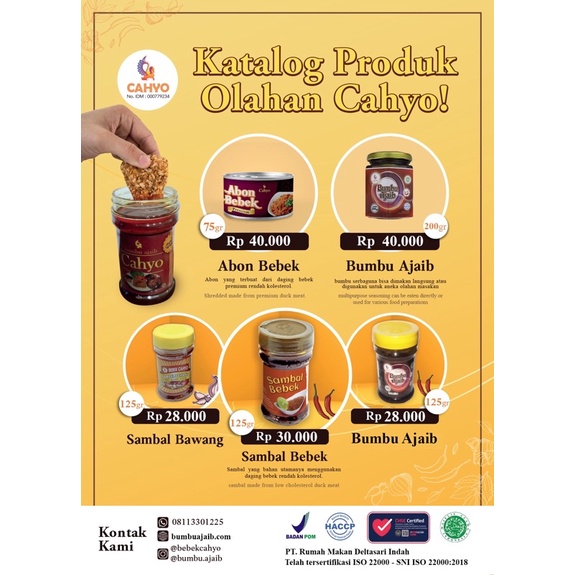 

Product Olahan Cahyo