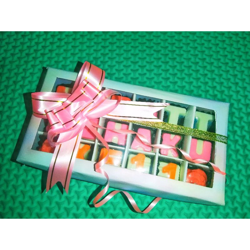 

coklat karakter ucapan 18 huruf