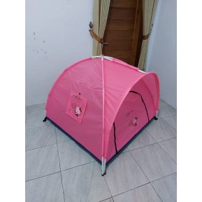 Tenda Camping Anak PINK HELLO KITTY 120x120cm