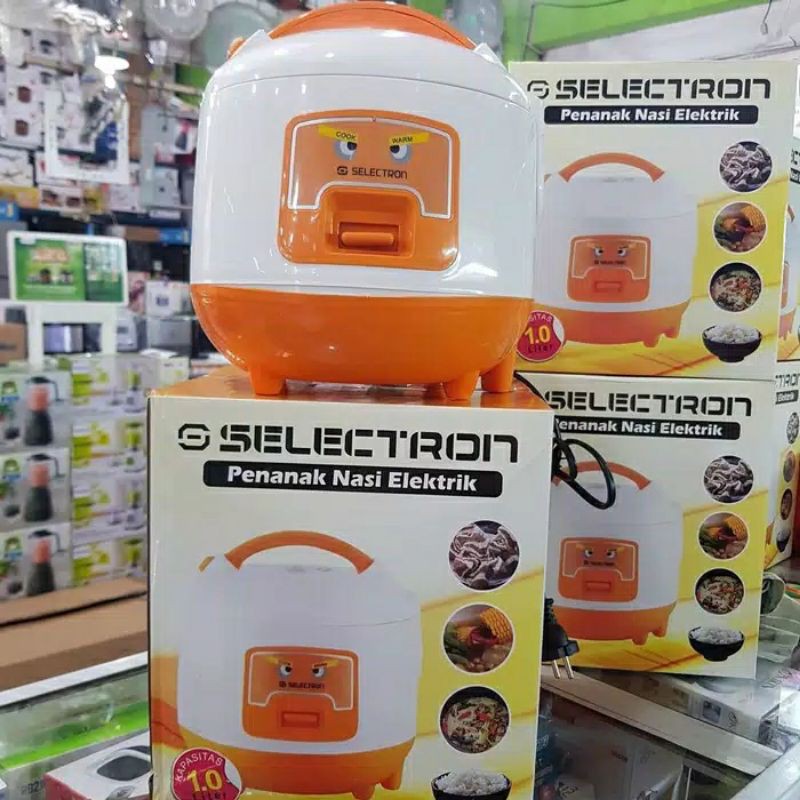 rice cooker SELECTRON 1 liter - magic com 3 in 1 anti penyok