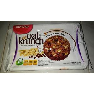

Munchys Oat Krunch Dark Chocolate 208gr Crackers Enak