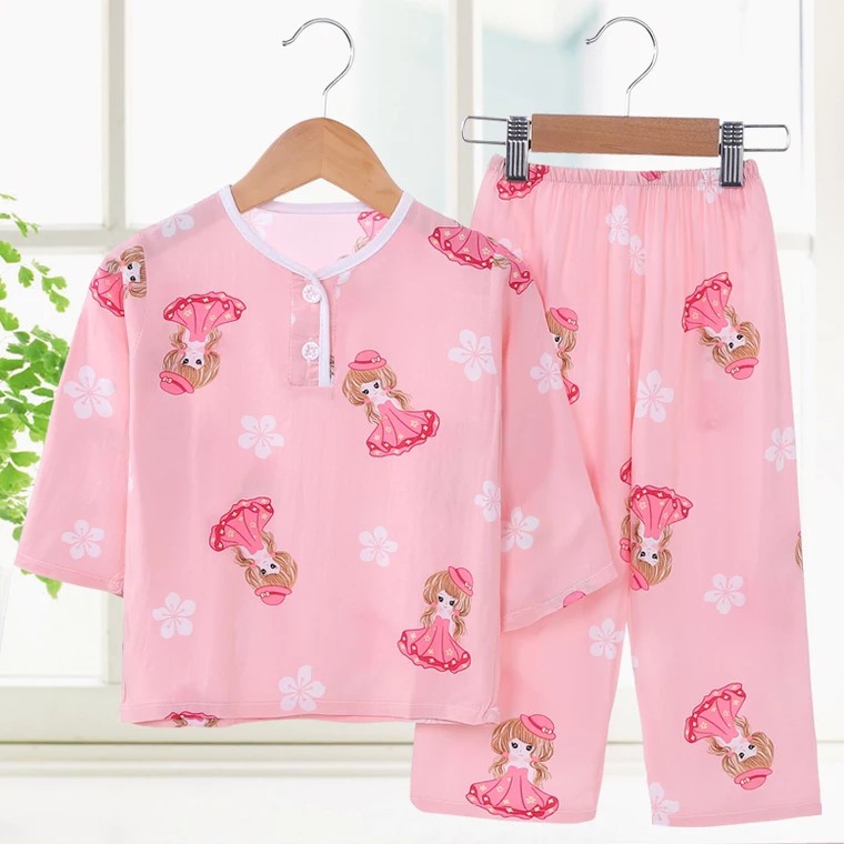 Piyama anak Perempuan Baju Tidur anak perempuan Katun Lembut Nyaman motif 0-5 Tahun MB