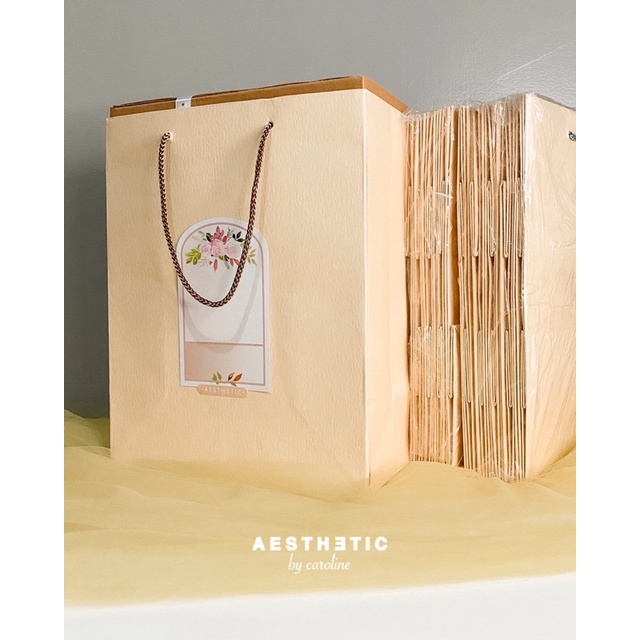 

❣️TAMBAHAN❣️ Paper Bag for Acrylic / Paper Bag Aesthetic / Tas Kertas Ukuran Pas Untuk Acrylic
