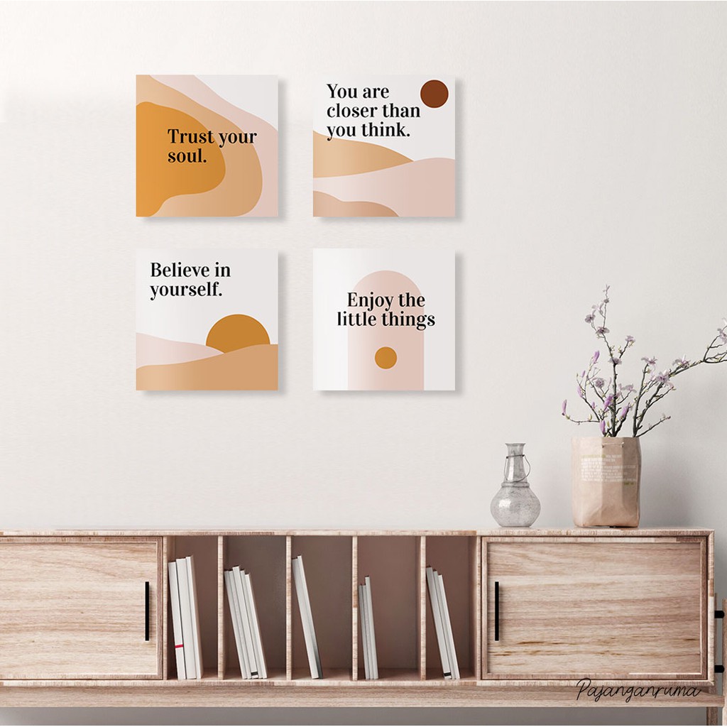 Pajangan Rumah Hiasan Dinding Dekorasi Kamar Walldecor Motivasi Quotes Aesthetic