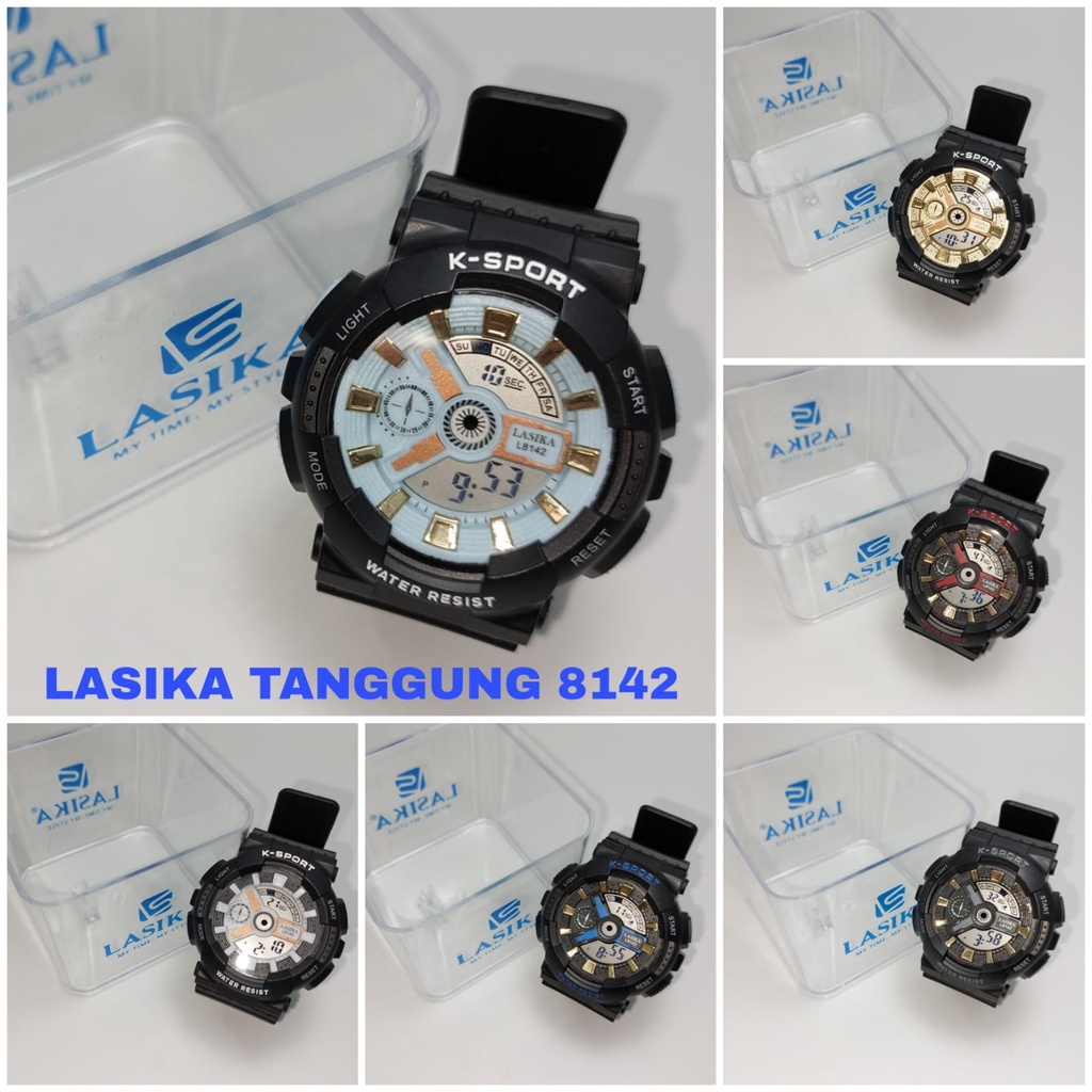 Jam Tangan Digital Unisex Berkualitas Lasika Type 8142 Anti Air Super Murah