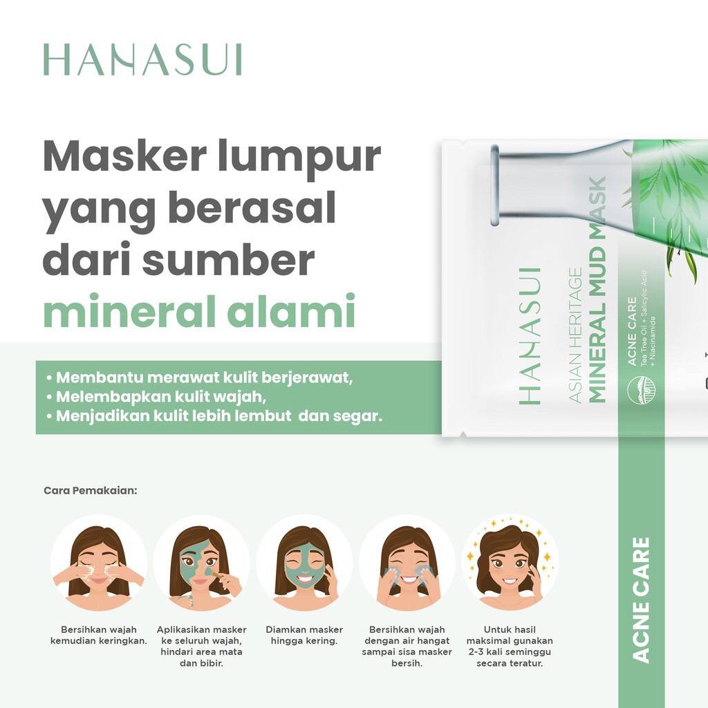 Hanasui Mineral Mud Mask Japanese Flower/korean herbal/asian heritage