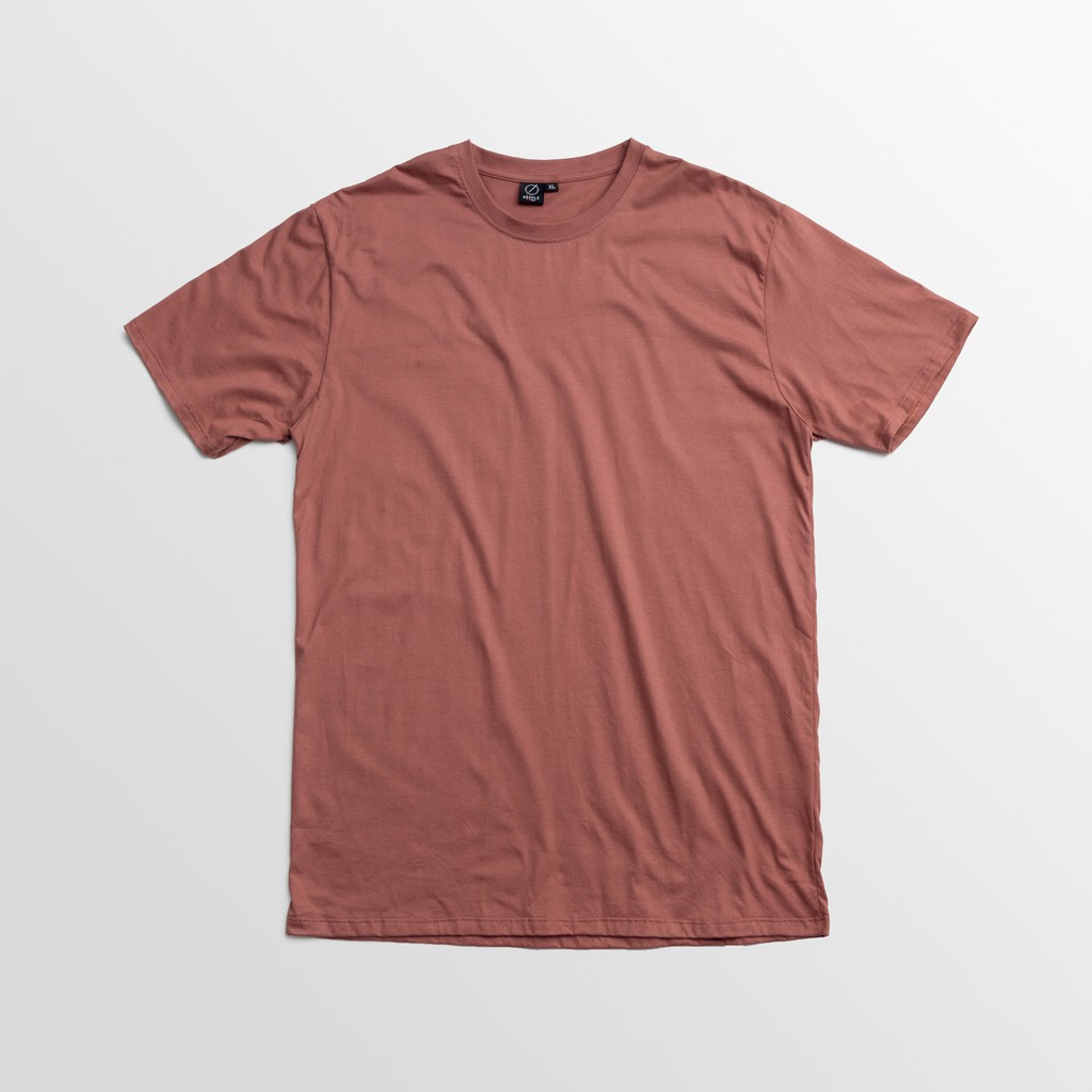 Needle basic tshirt Red Bean Kaos  Polos  Cotton COmbed 