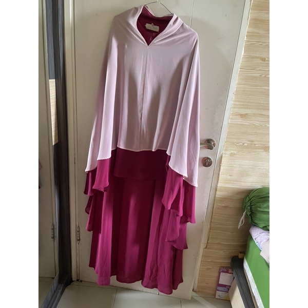 preloved gamis set lyra virna dan  gamis set lyra virna merah