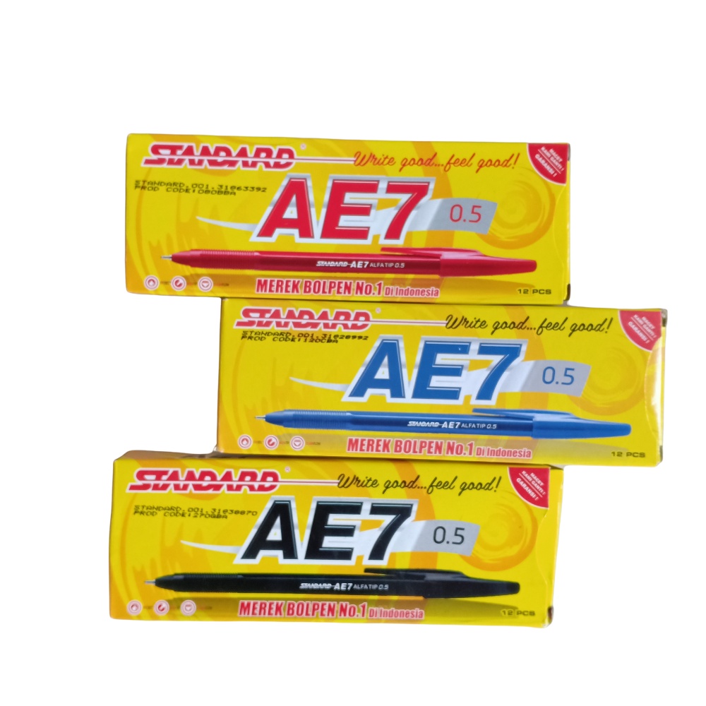 

AE7 STANDARD BOLPEN STANDARD AE7 AE-7 0.5 ECER MURAH