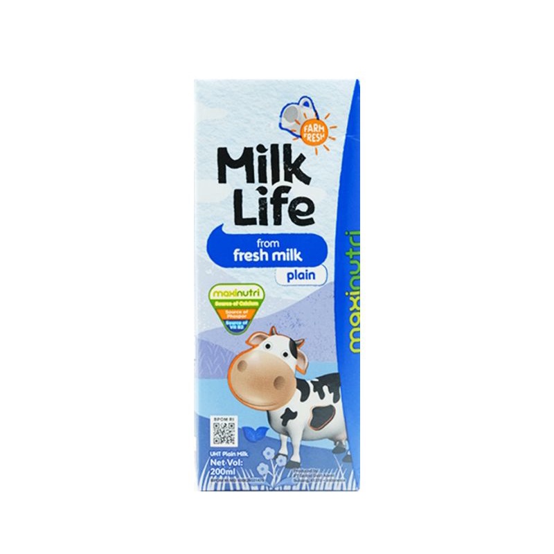 

SUSU UHT PLAIN KEMASAN 200ML MILK LIFE