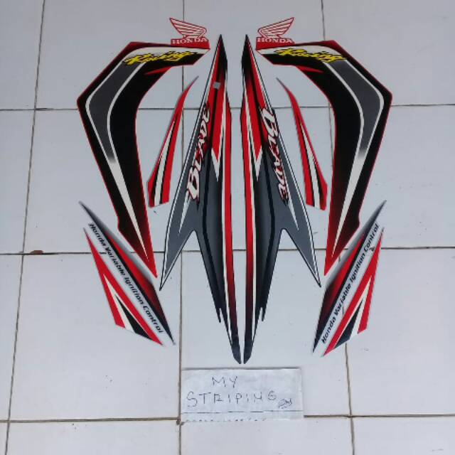 

stiker blade 2012 merah hitam
