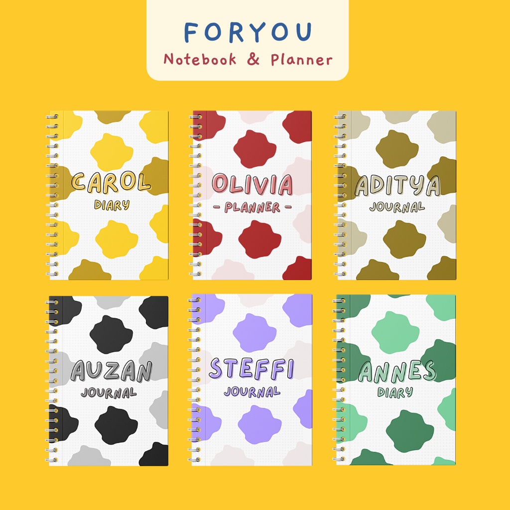 

For You - Notebook Planner Journal ( Custom Tulisan / Nama )