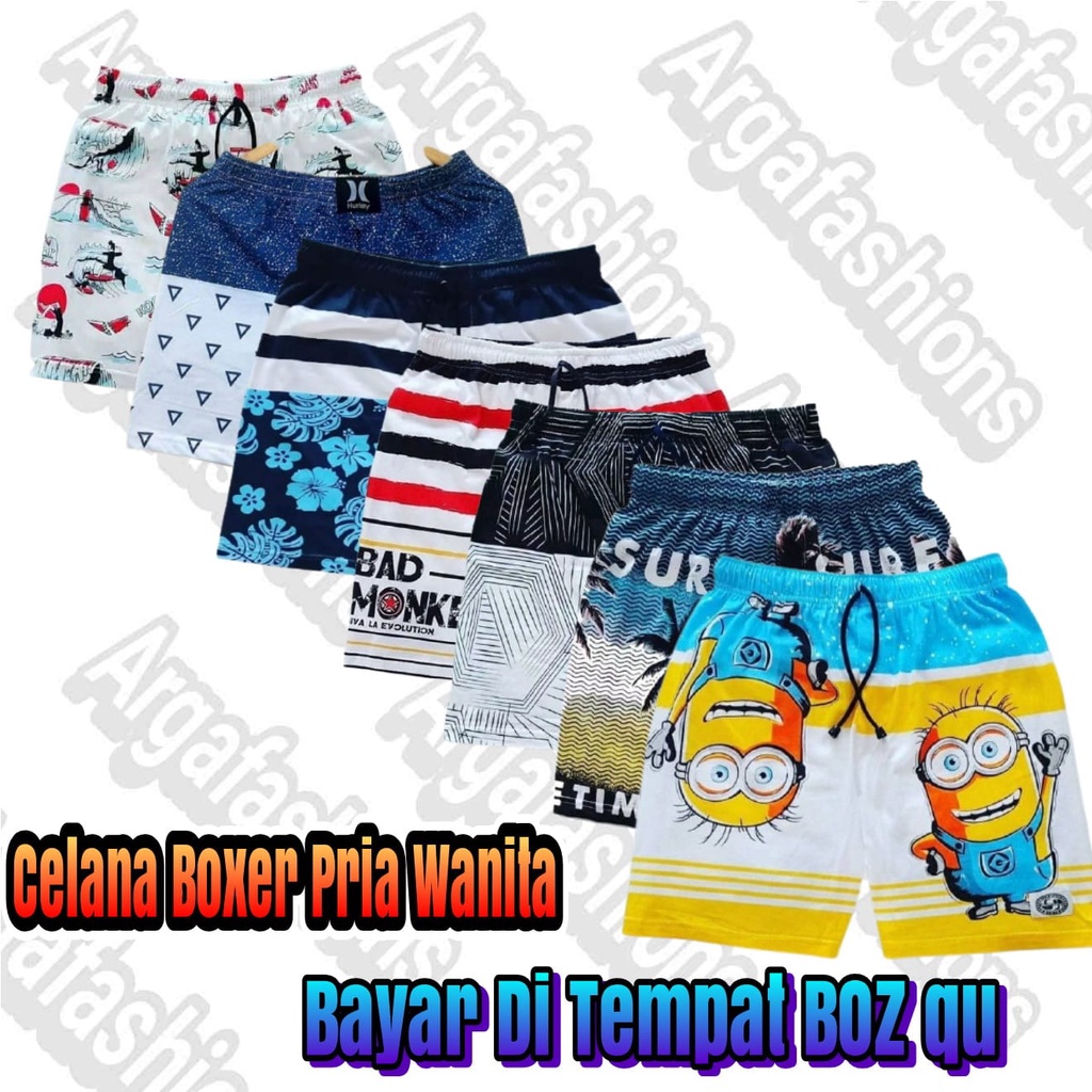 CELANA PENDEK PRIA WANITA BAHAN KAOS PRINTS PLATISOL CELANA PENDEK PRIA CELANA SANTAI CELANA PENDEK 