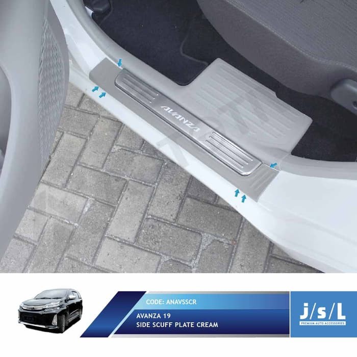Sillplate Samping Avanza Xenia Veloz 2019 Cream