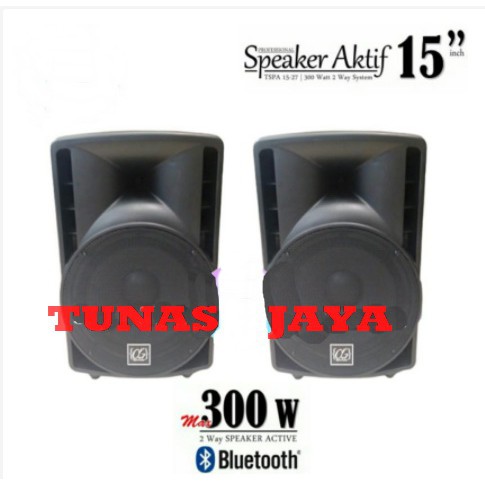 Paket komplit Speaker Aktif Alpha Seven 15 inch TSPA 15-27 (300 watt)