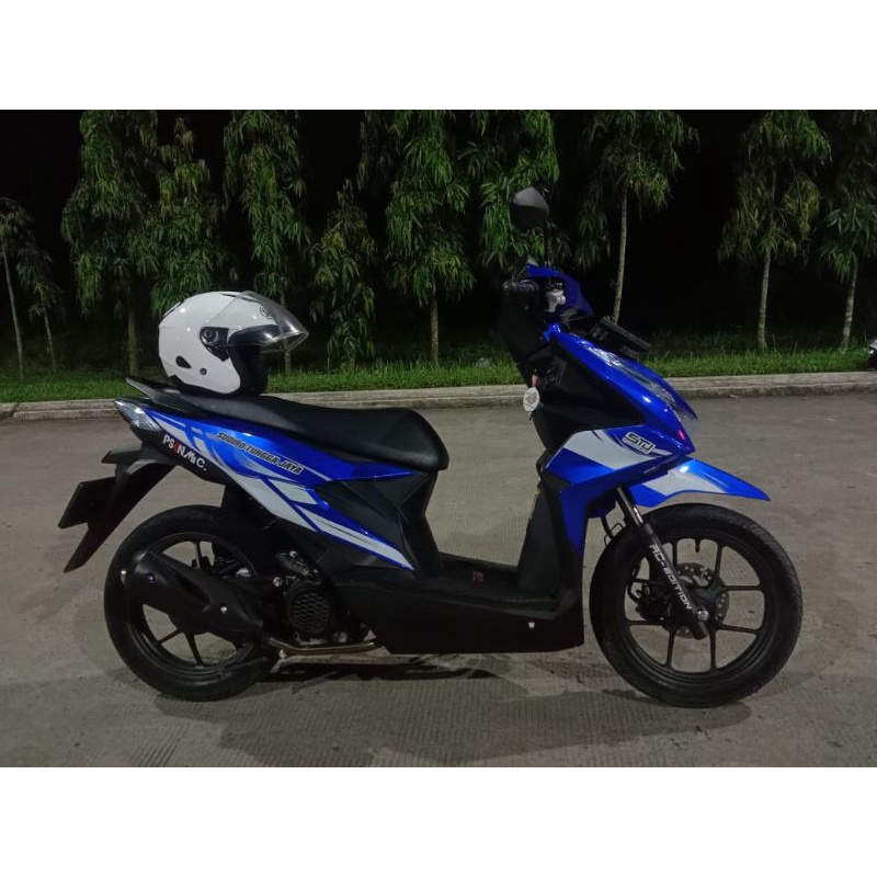 Striping sticker transparan Beat New DELUXE 2020-2021 livery bus STJ