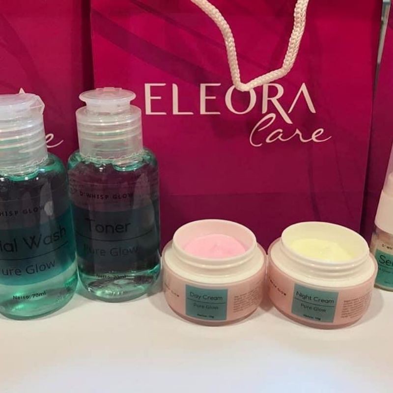 Eleora Dwhisp glow Pure Glow Anti anging untuk Membersihkan flek/noda hitam/bekas jerawat