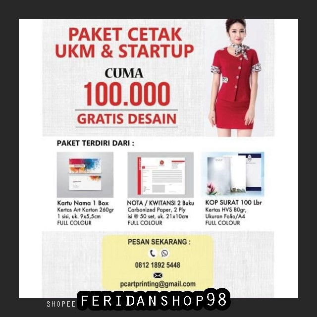 

BT785 CETAK NOTA BON BEST DAN KWITANSI PAKET HEMAT NOTA - KARTU NAMA- KOP SURAT BY FERIDANSHOP98