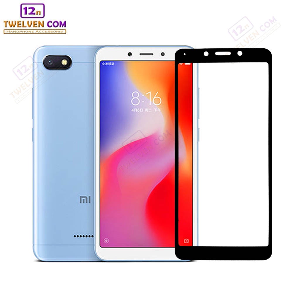 [FLASH SALE] zenBlade 5D Full Cover Tempered Glass Xiaomi Redmi 6A - Hitam