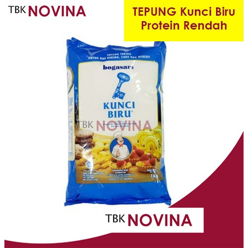 TEPUNG KUNCI BIRU PROTEIN RENDAH 1KG