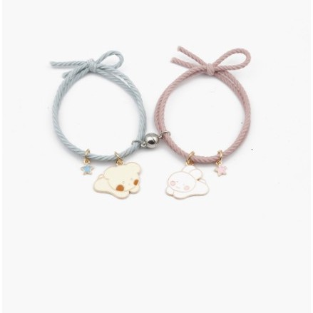 2Pcs Gelang Tali Karet Magnetik Desain Astronot Cinnamoroll Isi 1 Pasang Untuk Pria Dan Wanita-1#2 buah