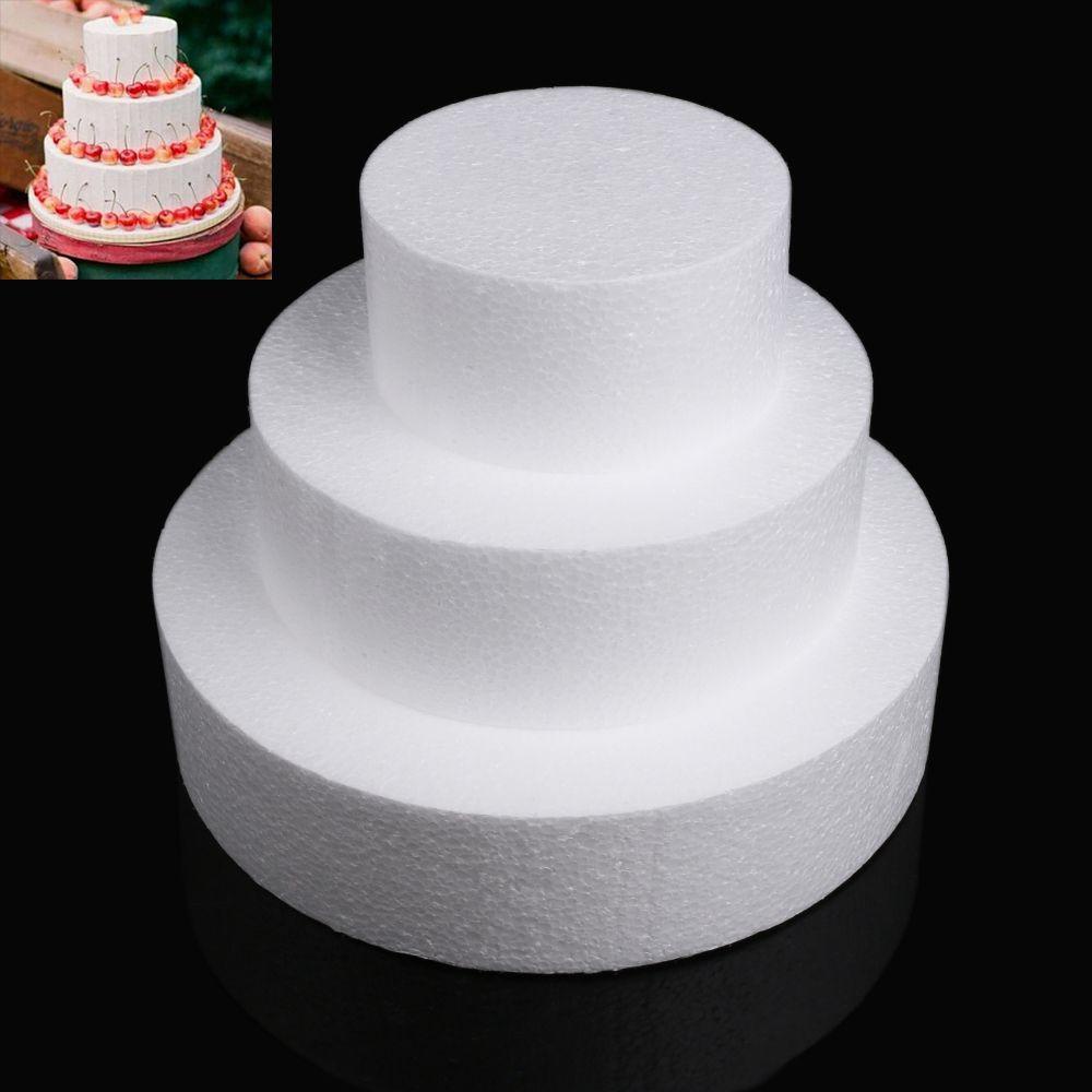 NICKOLAS1 Cake Dummy Modelling4/6/8 Inch DIY Cetakan Dekor Bunga Polystyrene Styrofoam