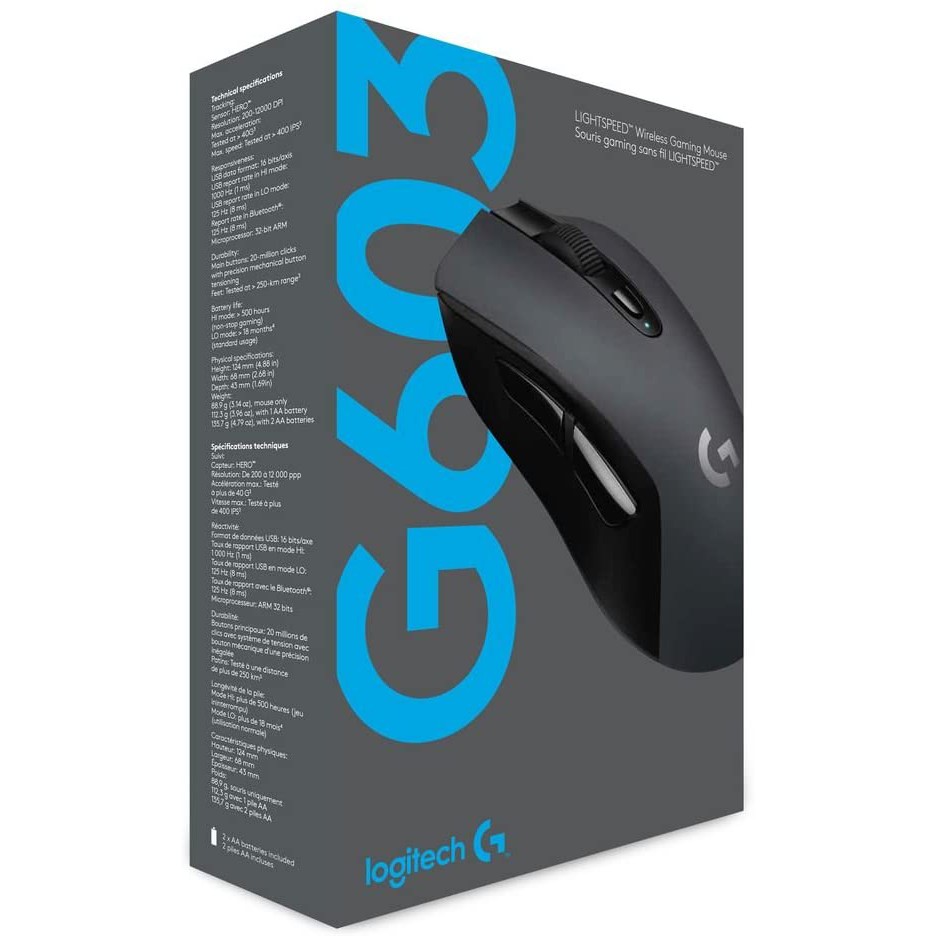 LOGITECH MOUSE G603 LIGHTSPEED WIRELESS GAMING MOUSE