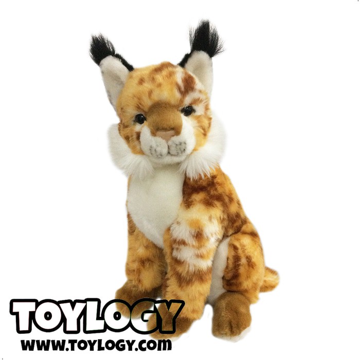 Termurah Boneka Hewan Kucing Lynx Cat Stuffed Plush Animal Doll 13.5 inch