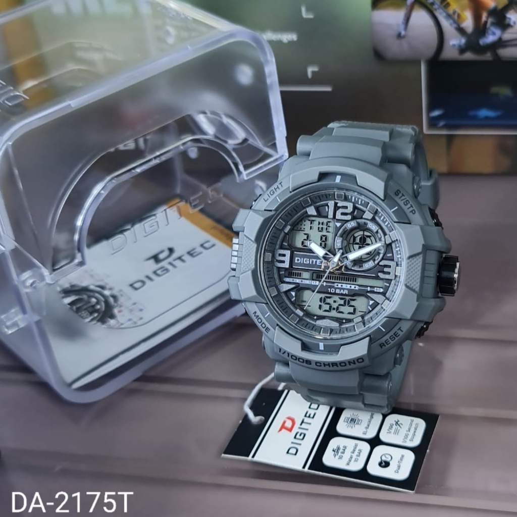 JAM TANGAN PRIA TAHAN AIR DOUBLE TIME DIGITAL ANALOG