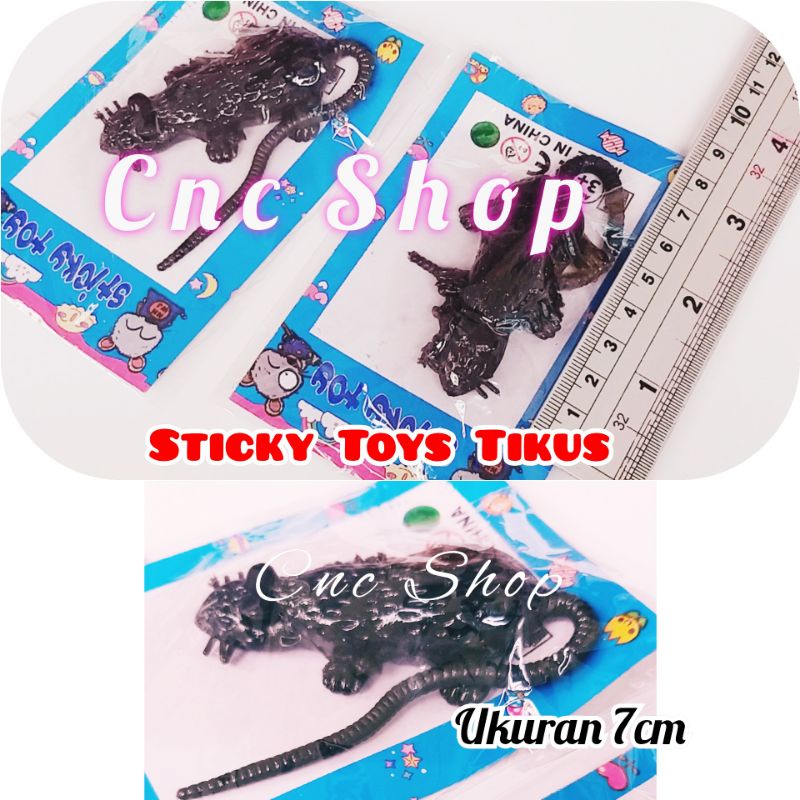 Sticky Toys Tikus Mainan Prank Tikus Jelly Hitam bisa Nempel Murah