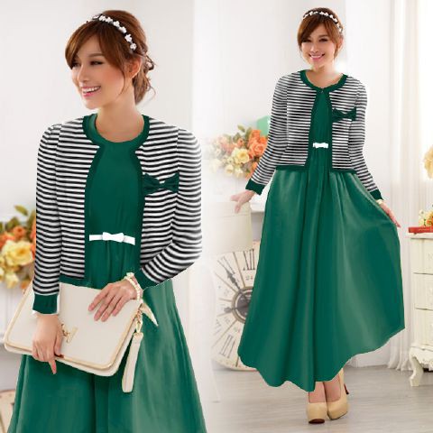 F[ 2in1 set maxi nadine SL] pakaian wanita muslim