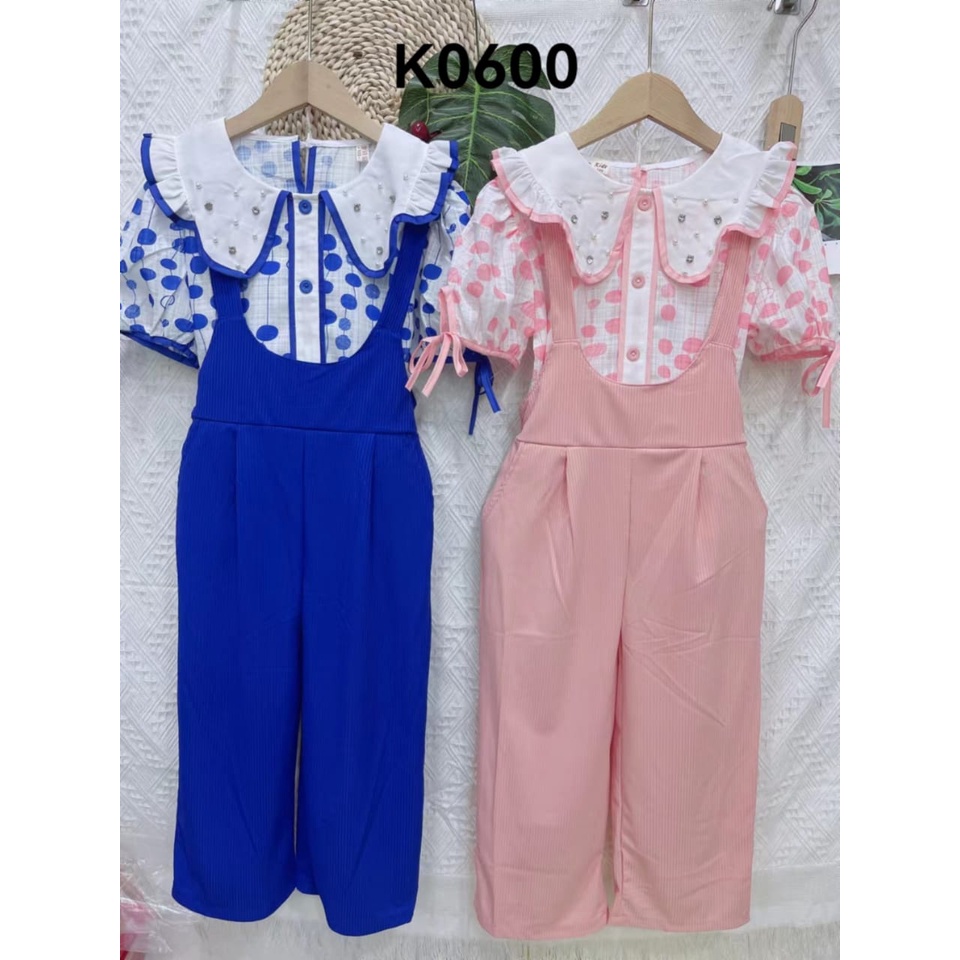 Setelan Overall Anak Perempuan Set Baju Remaja Cewek Import